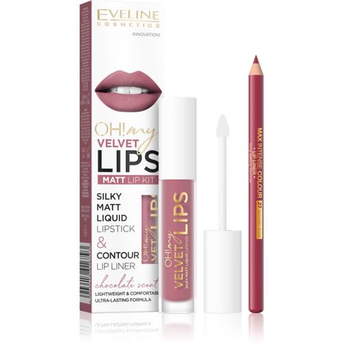 OH! my LIPS Velvet Lippenset 13 Brownie Biscotti 1 St - Eveline Cosmetics - Modalova