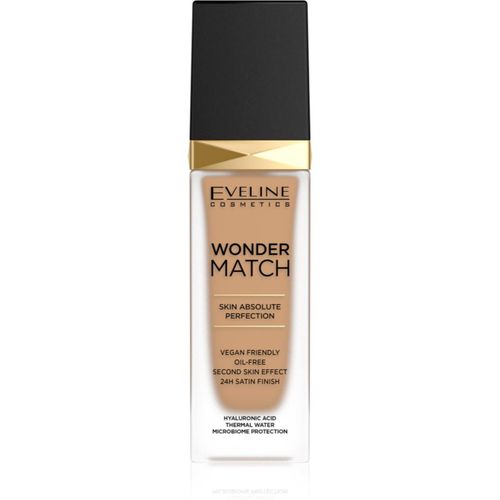 Wonder Match maquillaje fluido de larga duración con ácido hialurónico tono 40 Sand 30 ml - Eveline Cosmetics - Modalova