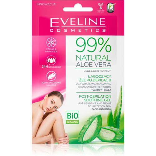 Natural Aloe Vera gel calmante después de la depilación 2x5 ml - Eveline Cosmetics - Modalova