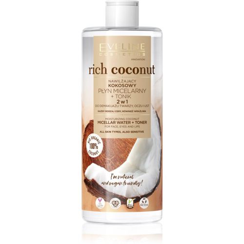 Rich Coconut acqua e lozione tonica micellare 2 in 1 500 ml - Eveline Cosmetics - Modalova