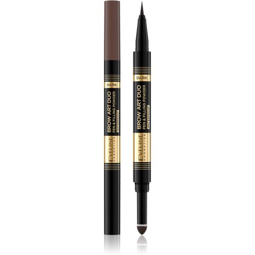 Brow Art Duo lápiz para cejas doble tono Dark 8 g - Eveline Cosmetics - Modalova