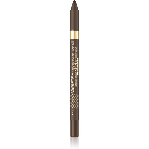 Variété matita al gel waterproof per occhi colore 02 Brown 1 pz - Eveline Cosmetics - Modalova