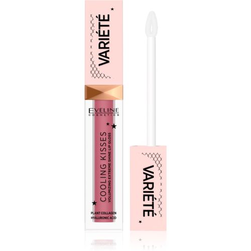 Variété Cooling Kisses brillo de labios hidratante con efecto frío tono 06 New Romance 6,8 ml - Eveline Cosmetics - Modalova