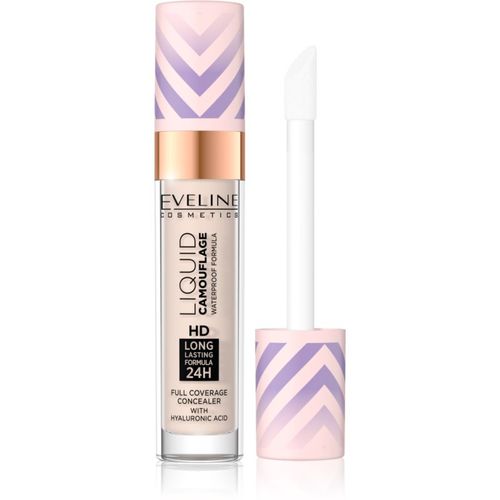 Liquid Camouflage corrector resistente al agua con ácido hialurónico tono 01 Light Porcelain 7,5 ml - Eveline Cosmetics - Modalova