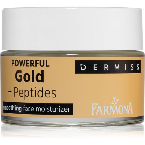 Dermiss Powerful Gold + Peptides feuchtigkeitsspendende und glättende Gesichtscreme 50 ml - Farmona - Modalova