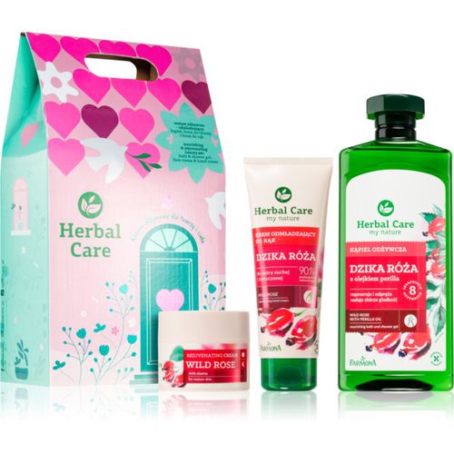 Herbal Care Wild Rose confezione regalo effetto nutriente 3 pz - Farmona - Modalova