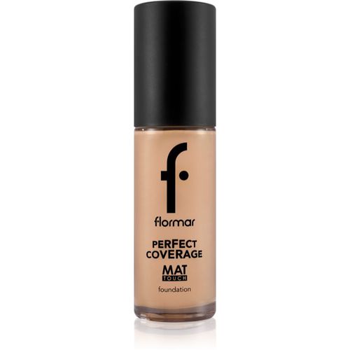 Perfect Coverage Mat Touch Foundation maquillaje matificante para pieles mixtas y grasas tono 301 Soft Beige 30 ml - flormar - Modalova