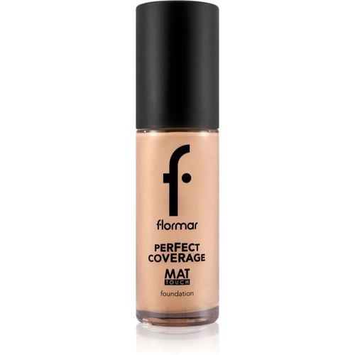 Perfect Coverage Mat Touch Foundation maquillaje matificante para pieles mixtas y grasas tono 308 Fair Ivory 30 ml - flormar - Modalova