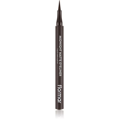 Midnight Matte Eyeliner delineador con corrector con efecto mate tono 02 Brown 1 ml - flormar - Modalova