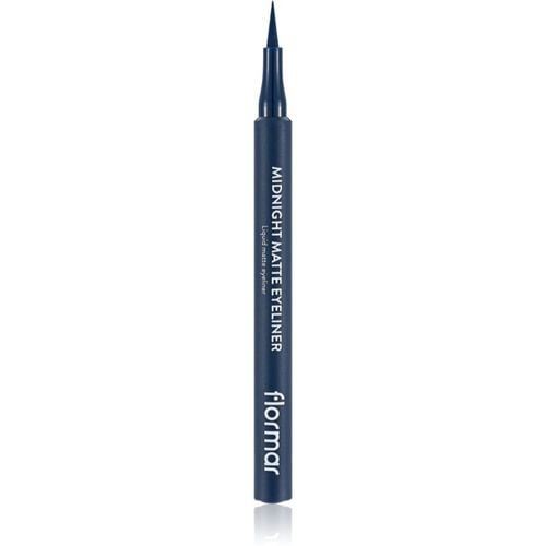 Midnight Matte Eyeliner delineador con corrector con efecto mate tono 03 Dark Blue 1 ml - flormar - Modalova