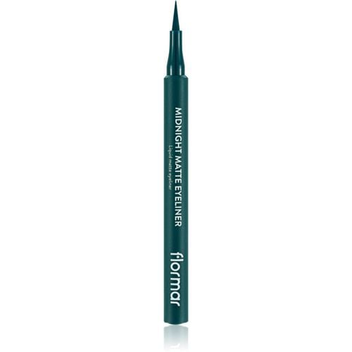 Midnight Matte Eyeliner delineador con corrector con efecto mate tono 04 Green 1 ml - flormar - Modalova