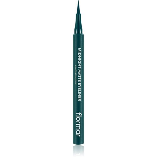 Midnight Matte Eyeliner eyeliner in pennarello effetto opaco colore 04 Green 1 ml - flormar - Modalova