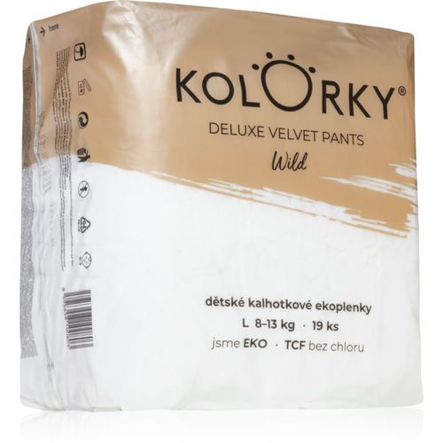 Deluxe Velvet Pants Wild pannolini a mutandina usa e getta taglia L 8-13 Kg 19 pz - Kolorky - Modalova