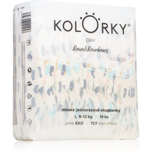 Day Rain&Rainbow pañales desechables ecológicos talla L 8-13 Kg 19 ud - Kolorky - Modalova