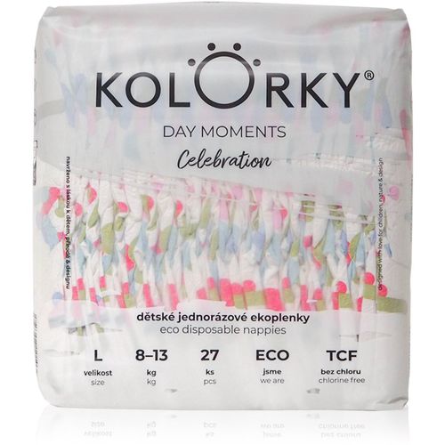 DAY Moments Celebration Einweg-Ökowindeln Size L 8-13 kg 27 St - Kolorky - Modalova