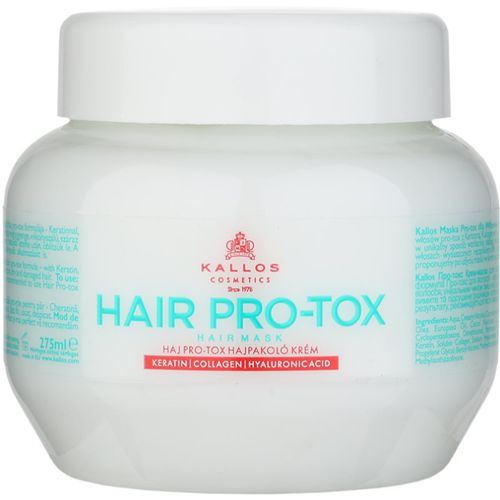 Hair Pro-Tox mascarilla para cabello frágil y dañado con aceite de coco, ácido hialurónico y colágeno 275 ml - Kallos - Modalova