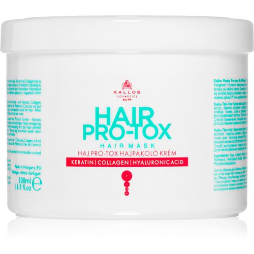 Hair Pro-Tox mascarilla para cabello frágil y dañado con aceite de coco, ácido hialurónico y colágeno 500 ml - Kallos - Modalova