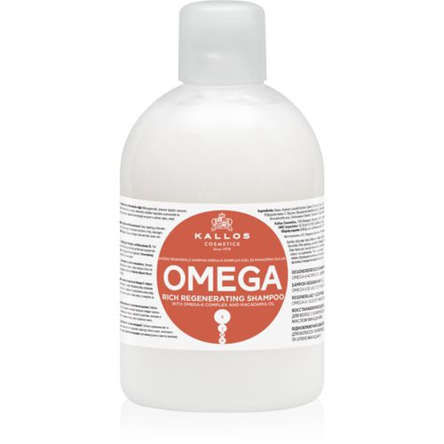 KJMN Professional champú regenerador con complejo omega-6 y aceite de macadamia 1000 ml - Kallos - Modalova