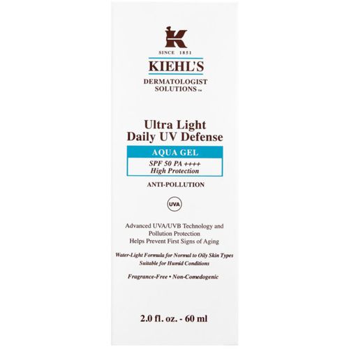 Dermatologist Solutions Ultra Light Daily UV Defense Aqua Gel SPF 50 PA++++ lozione protettiva ultra leggera per tutti i tipi di pelle, anche - Kiehl's - Modalova