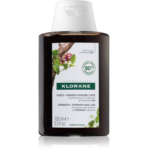 Quinine & Edelweiss Bio champú revitalizador anticaída 100 ml - Klorane - Modalova