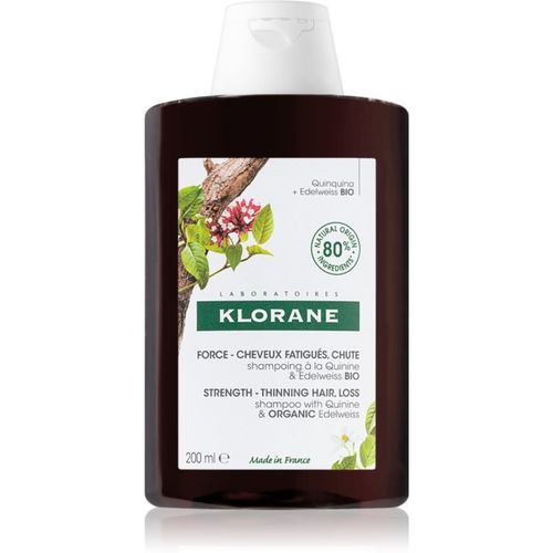 Quinine & Edelweiss Bio champú revitalizador anticaída 200 ml - Klorane - Modalova