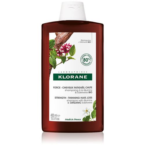 Quinine & Edelweiss Bio champú revitalizador anticaída 400 ml - Klorane - Modalova