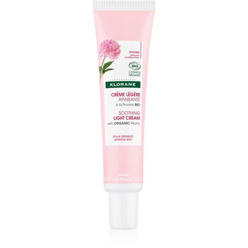 Peony Soothing Light Cream crema calmante de textura ligera para pieles sensibles 40 ml - Klorane - Modalova