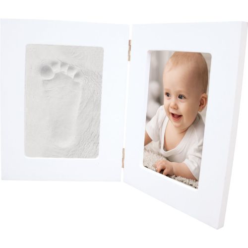 Double Frame Baby-Abdruckset White 36,7 cm x 23,7 cm - Happy Hands - Modalova