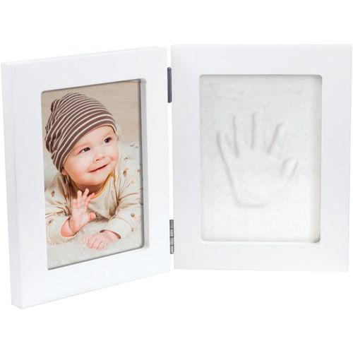 Double Frame Small Baby-Abdruckset White 10 cm x 15 cm + 13 cm x 17 cm 1 St - Happy Hands - Modalova