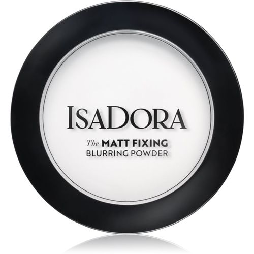 Matt Fixing Blurring Powder cipria trasparente opacizzante per un look perfetto colore 10 Translucent 9 g - IsaDora - Modalova