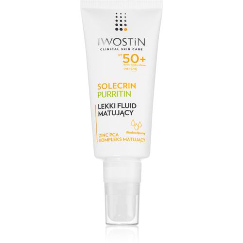 Solecrin loción matificante para pieles grasas con tendencia acnéica SPF 50+ 40 ml - Iwostin - Modalova