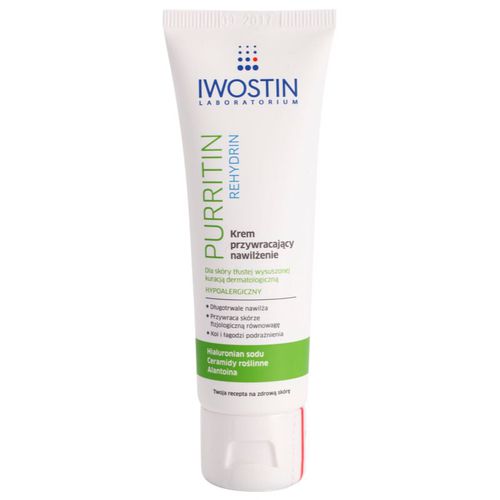 Purritin Rehydrin crema hidratante para pieles resecas e irritadas debido a un tratamiento de acné 40 ml - Iwostin - Modalova