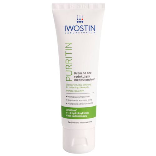 Purritin crema notte contro le imperfezioni della pelle 40 ml - Iwostin - Modalova