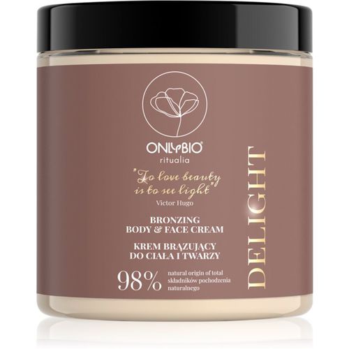 Ritualia Delight crema abbronzante viso per esaltare l'abbronzatura 250 ml - OnlyBio - Modalova