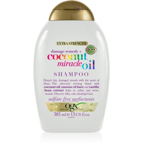 Coconut Miracle Oil champú fortificante para cabello dañado con aceite de coco 385 ml - OGX - Modalova