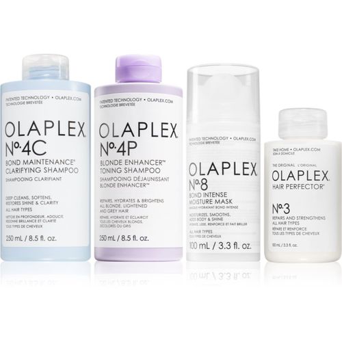 The Ultimate Enhancing, Detoxing & Hydrating Kit for Blondes trattamento rinforzante (per capelli biondi) - Olaplex - Modalova