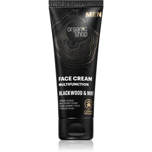 Men Blackwood & Mint crema multifuncional para el rostro para hombre 75 ml - Organic Shop - Modalova