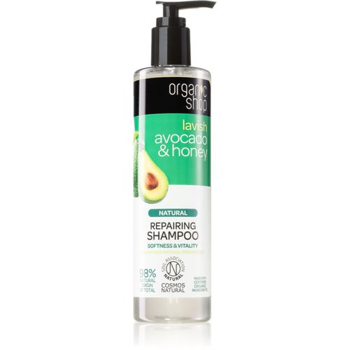 Natural Avocado & Honey champú regenerador para cabello seco y dañado 280 ml - Organic Shop - Modalova