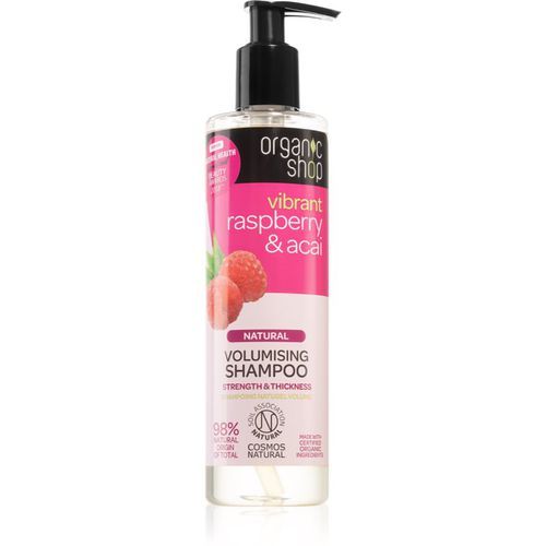 Natural Raspberry & Acai Champú para dar volumen 280 ml - Organic Shop - Modalova