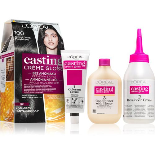 Casting Creme Gloss tinta per capelli colore 100 Deep Black 1 pz - L’Oréal Paris - Modalova