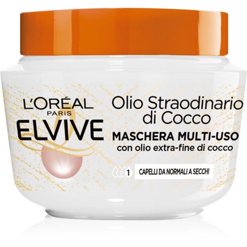 Elseve Extraordinary Oil Coconut mascarilla nutritiva con aceite de coco para cabello normal y seco 300 ml - L’Oréal Paris - Modalova