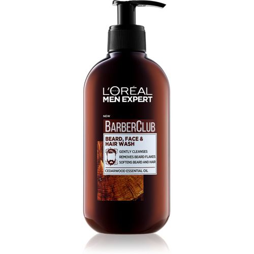 Men Expert Barber Club gel detergente per barba, viso e capelli 200 ml - L’Oréal Paris - Modalova