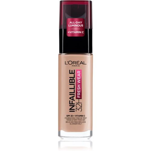 Infaillible 32H Fresh Wear maquillaje fluido de larga duración tono 20 Ivory 30 ml - L’Oréal Paris - Modalova