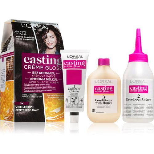 Casting Creme Gloss tinta per capelli colore 4102 Iced Chocolate 1 pz - L’Oréal Paris - Modalova