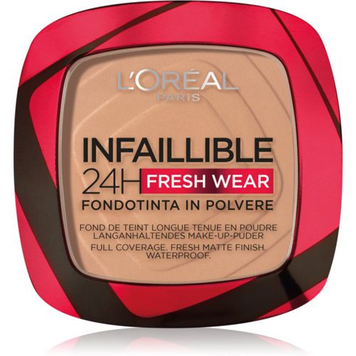 Infaillible Fresh Wear 24h base de maquillaje en polvo tono 220 Sable/Sand 9 g - L’Oréal Paris - Modalova