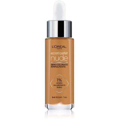 True Match Nude Plumping Tinted Serum sérum para unificar el tono de la piel tono 5-6 Medium Tan 30 ml - L’Oréal Paris - Modalova