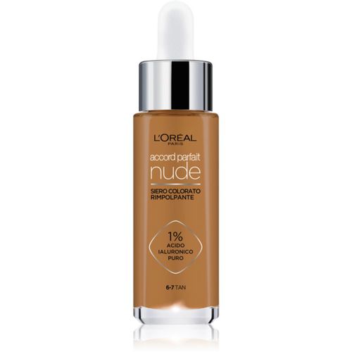 True Match Nude Plumping Tinted Serum sérum para unificar el tono de la piel tono 6-7 Tan 30 ml - L’Oréal Paris - Modalova