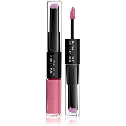 Infallible brillo y barra de labios de larga duración 2 en 1 tono 214 Raspberry For Life 5 ml - L’Oréal Paris - Modalova