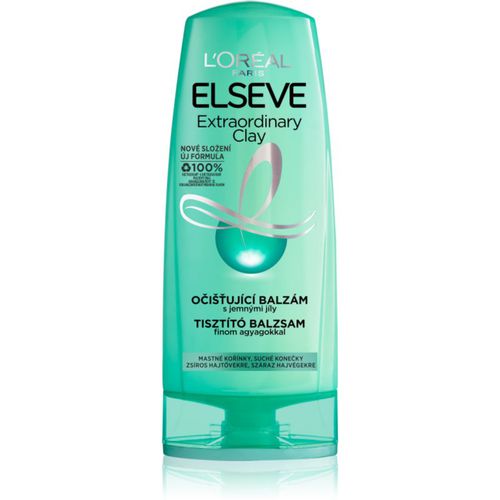 Elseve Extraordinary Clay bálsamo purificante para cabello que se engrasa con rapidez 400 ml - L’Oréal Paris - Modalova