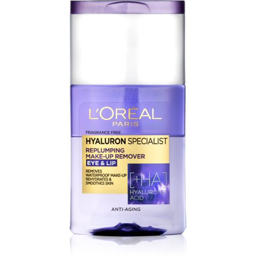 Hyaluron Specialist desmaquillante bifásico para maquillaje resistente al agua con ácido hialurónico 125 ml - L’Oréal Paris - Modalova